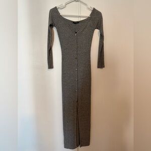 Fashion nova grey dress.